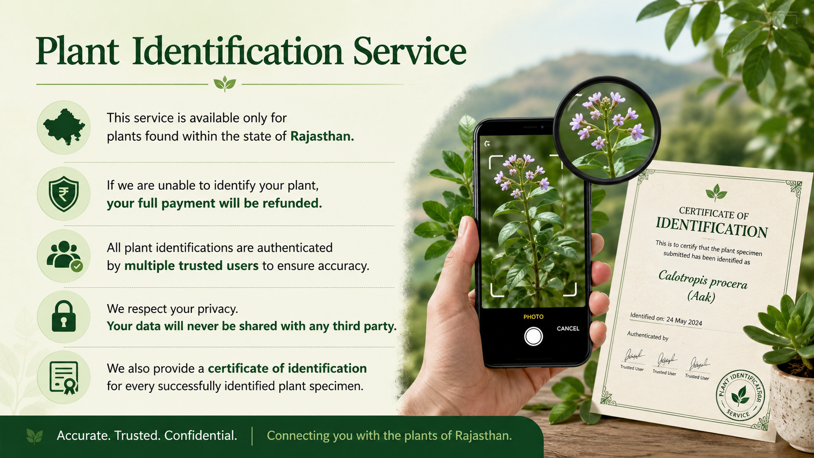 plant identification Rajasthan, plant identification service, Rajasthan flora identification, plant species identification, botanical identification, plant expert Rajasthan, plant taxonomy service, plant certificate identification, flora Rajasthan, plant verification service, plant authentication, botanical experts India, plant recognition service, native plants Rajasthan, plant specimen identification